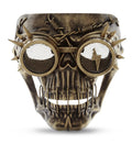 Stylish Attitude Studio Steampunk Wired Skeleton Full Face Mask Goggles Costume - Gold