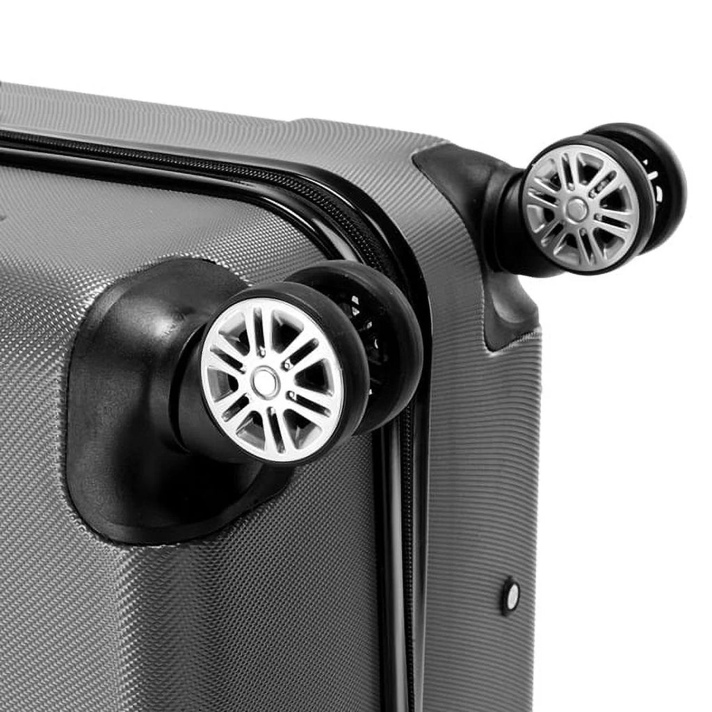 3-in-1 Portable ABS Trolley Case 20" / 24" / 28" Dark Gray - Lightweight Travel Suitcase Set