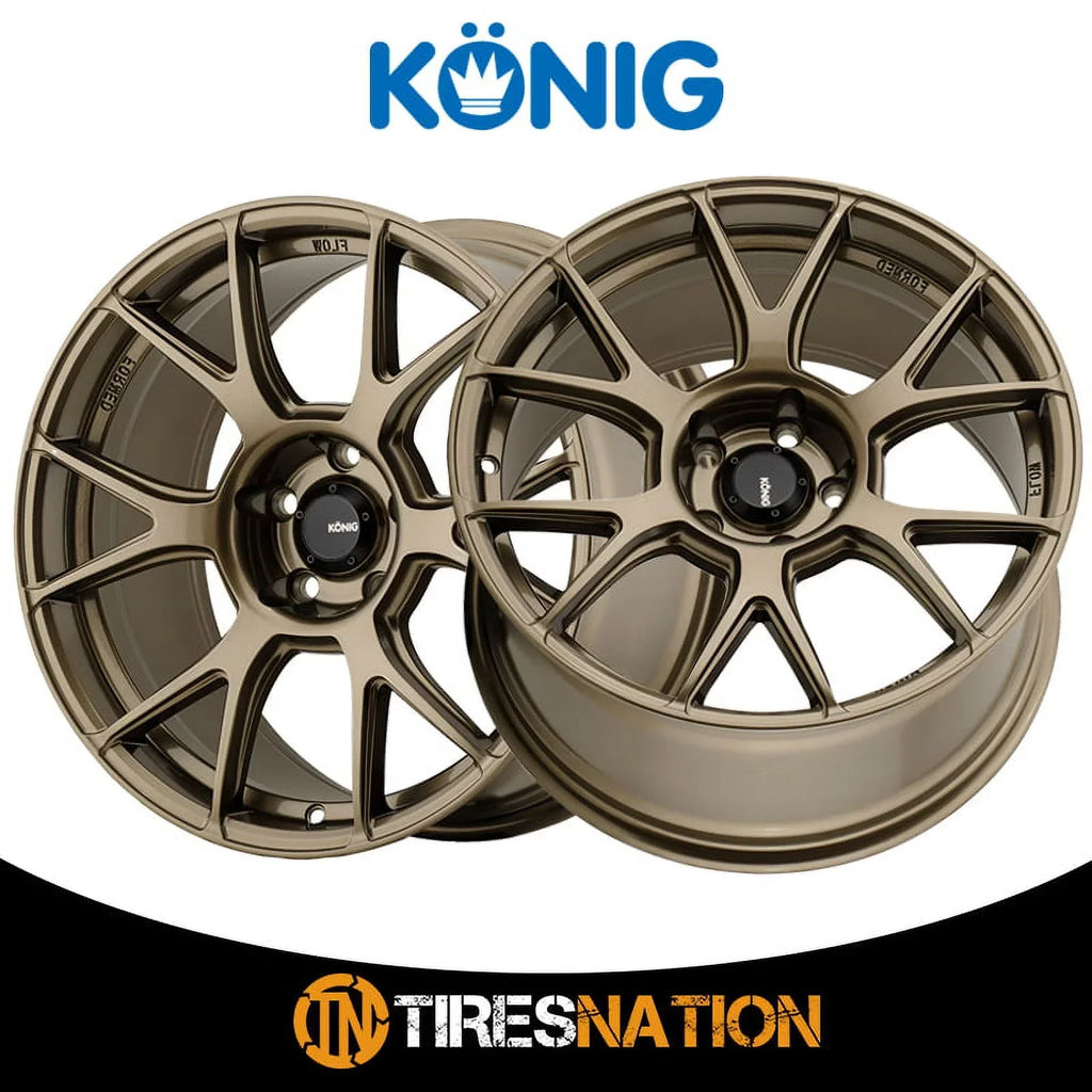 17x8 Konig 56BZ Ampliform Gloss Bronze Wheel 5x100 (40mm) - Exclusive Design