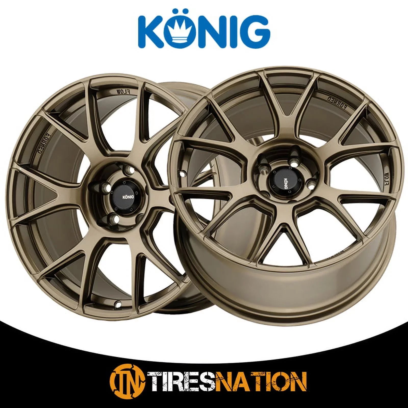 17x8 Konig 56BZ Ampliform Gloss Bronze Wheel 5x100 (40mm) - Exclusive Design