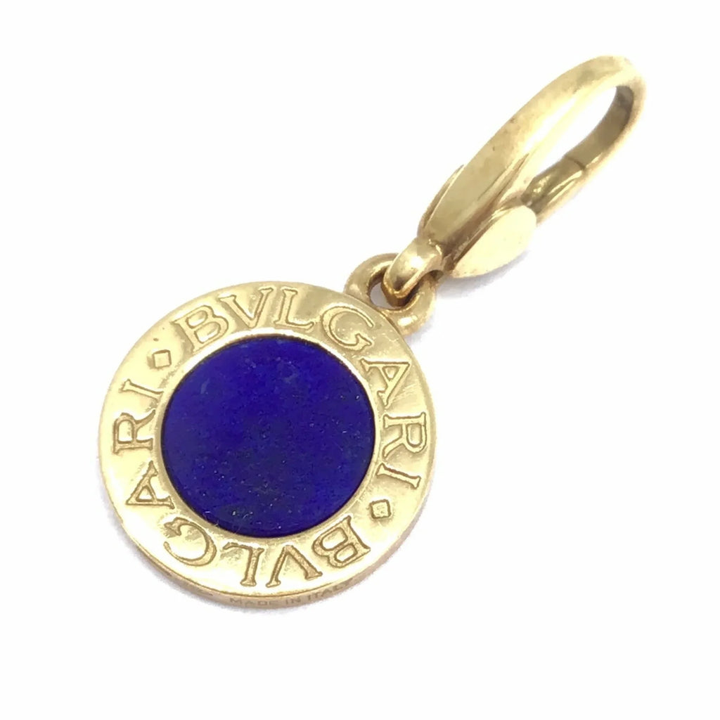 Stylish Pre-Owned BVLGARI Bvlgari Bulgari Pendant Top Lapis K18YG 750 4.2g Accessories Women Men Unisex (Good)