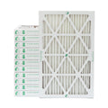 12 Pack of 10x20x2 MERV 10 Pleated 2" Inch Air Filters by Glasfloss. Actual Size: 9-1/2 x 19-1/2 x 1-3/4 - Exclusive Design