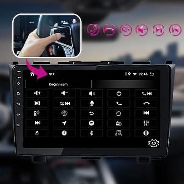JMANCE Car Stereo for Honda CR-V 2007-2011 with Apple Carplay & Android Auto 9 inch Touch Screen GPS Mutimedia Player
