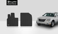 ToughPRO - Two Front Mats Compatible with CHRYSLER Pacifica - All Weather Heavy Duty (Made in USA) - Black Rubber - 2008 - Exclusive Design