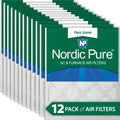 12x12x1 (11_3/4x11_3/4) Pure Green Eco-Friendly AC Furnace Air Filters 12 Pack - Exclusive Design