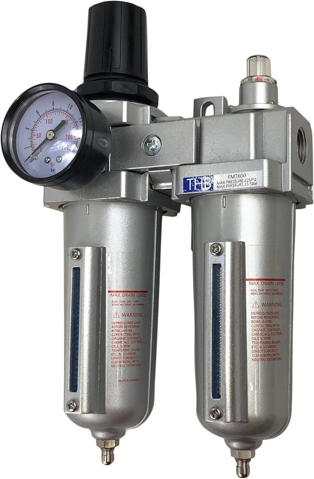 HEAVY DUTY COMBO PARTICULATE & COALESCING FILTER REGULATOR COMPRESSED AIR