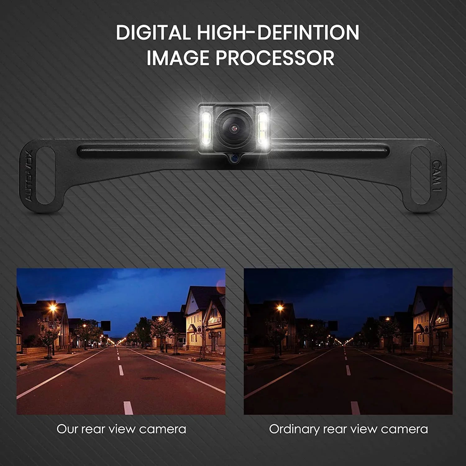 AUTO-VOX T2 Backup Camera for Car/Trucks, OEM Look Rear View Mirror Camera Monitor with IP68 Waterproof Back Up Camera for Parking & Reversing