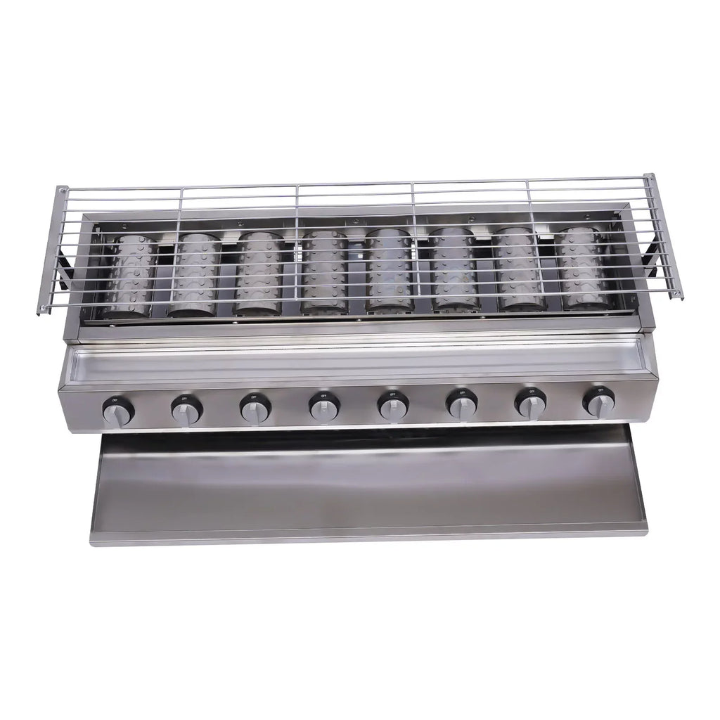 YIYIBYUS BBQ Grill Gas Barbecue Grill for Home Patio Garden Party Picnic, Stainless Steel - Exclusive Design