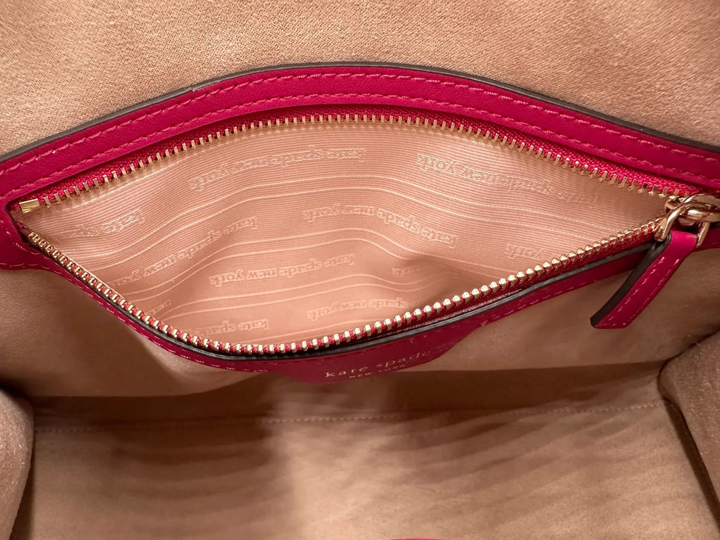 Kate Spade Knott Colorblocked Medium Zip Top Satchel - Renaissance Rose Multi - Exclusive Design