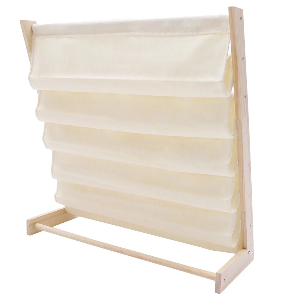 Wooden Bookcase Children Kids Book Shelf Storage Rack Tidy Organizer HOT 6 Tiers