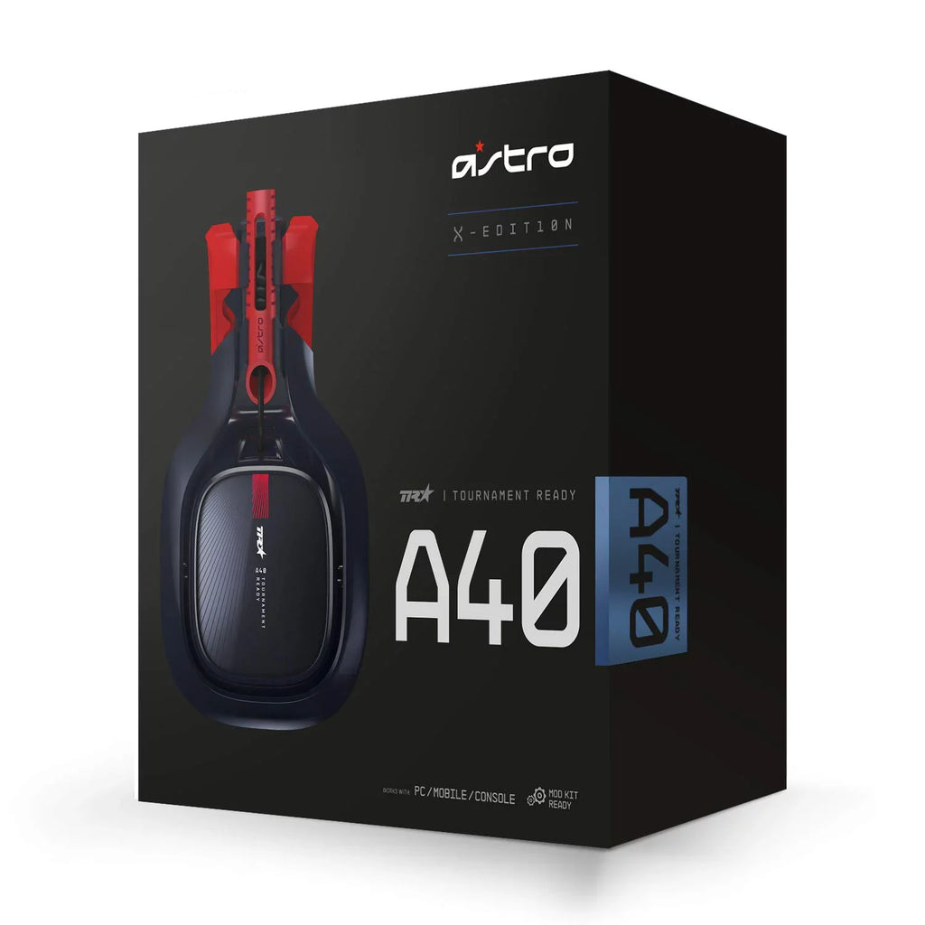 Pre-Owned ASTRO Gaming A40 TR X-Edition Headset For Xbox Series X | S|One, PS5, PS4, PC, Mac, Nintendo Switch Black/Red (Refurbished: Like New)