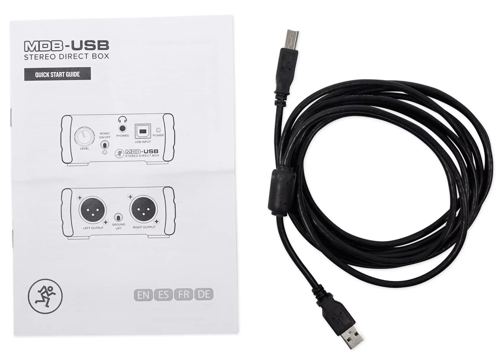 Mackie MDB-USB Stereo USB Direct Box DI Box For PC + Headphones