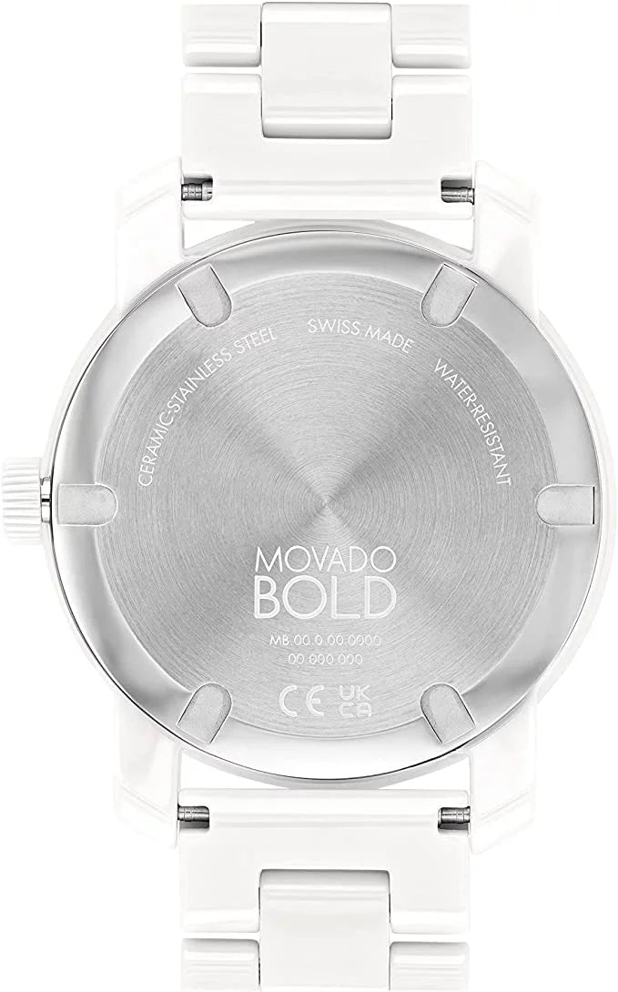 Movado Women's Bold Ceramic Swiss Quartz Watch - Exclusive Design