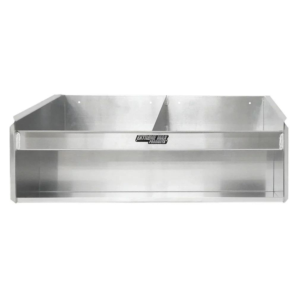 Extreme Max 5001.6038 Double Helmet Bay Aluminum Cabinet Organizer for Enclosed Race Trailer Shop Garage Storage - Exclusive Design