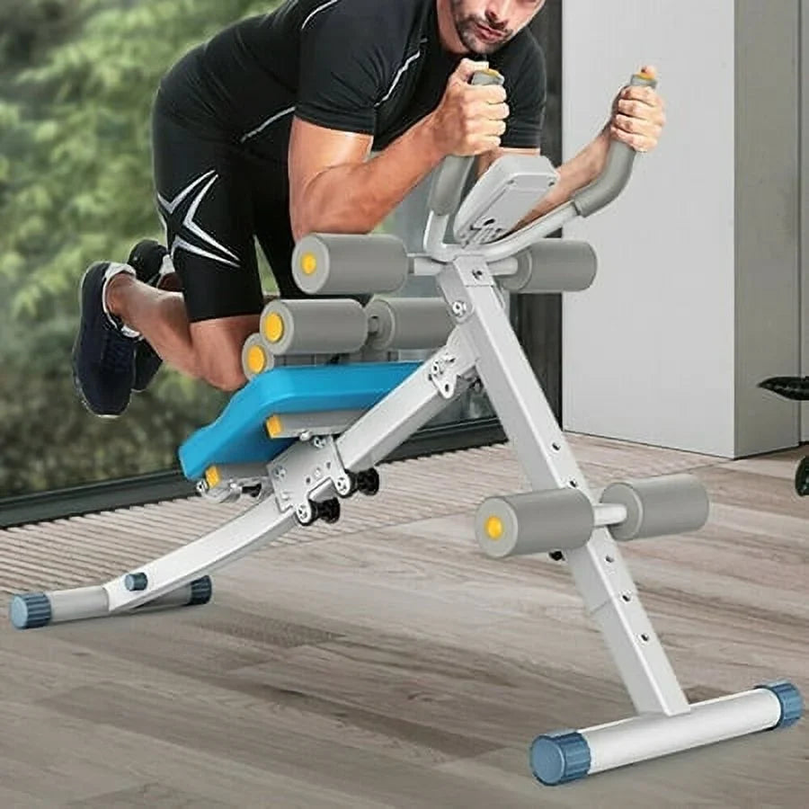 Ab Abdominal Exercise Machine Cruncher Trainer Body Shaper Gym Equipment 2 IN 1