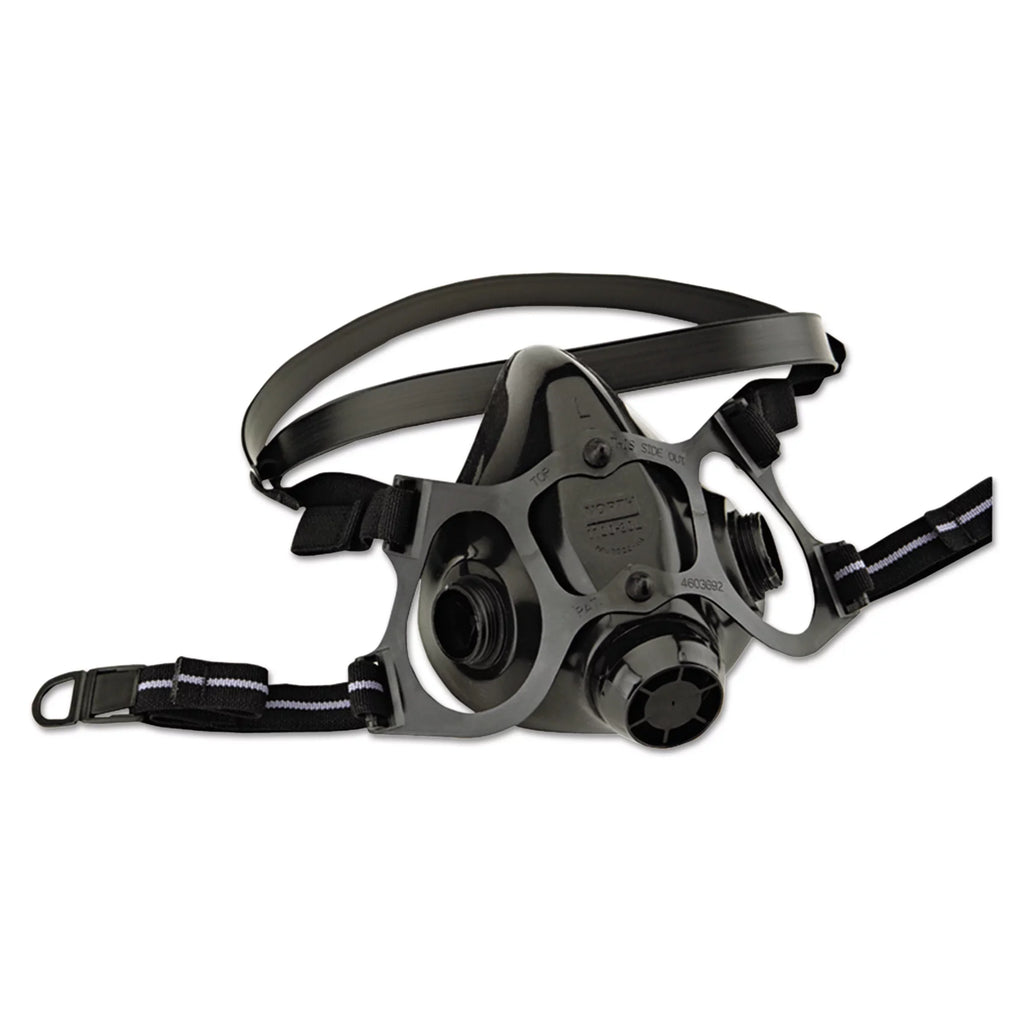 Stylish North 7700 Series Half Mask Silicone Respirator with Dual Cartridge Connectors for N-Series. Size Large (770030L)