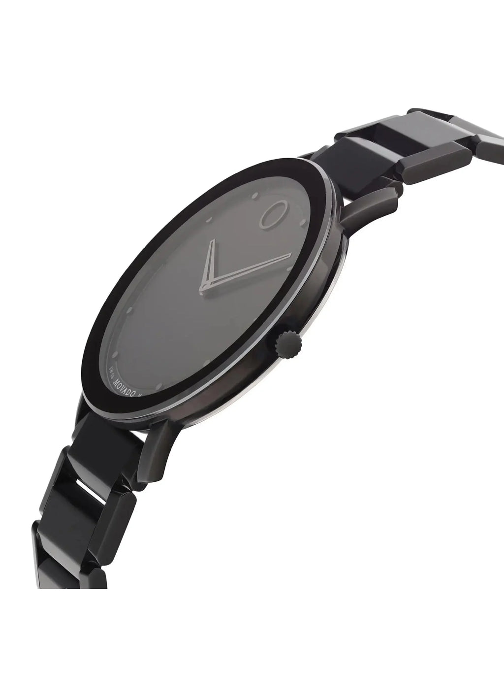 Movado Modern Classic 40mm Steel Black Dial Mens Quartz Watch 0607408