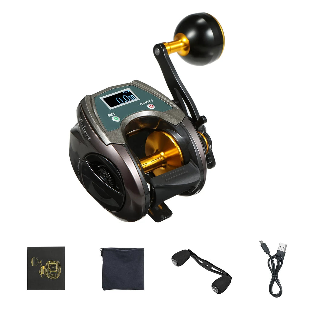 EXBERT Baitcasting Reel,With Display Speed Reel Usb Carbon 9+1bb Reel With Fiber Reel 9+1bb Eryue Reel With Display Speed 6.4 1 Carbon Fiber Reel Brake Baitcaster Reel Display Speed 6.4 1 Ratio Brake