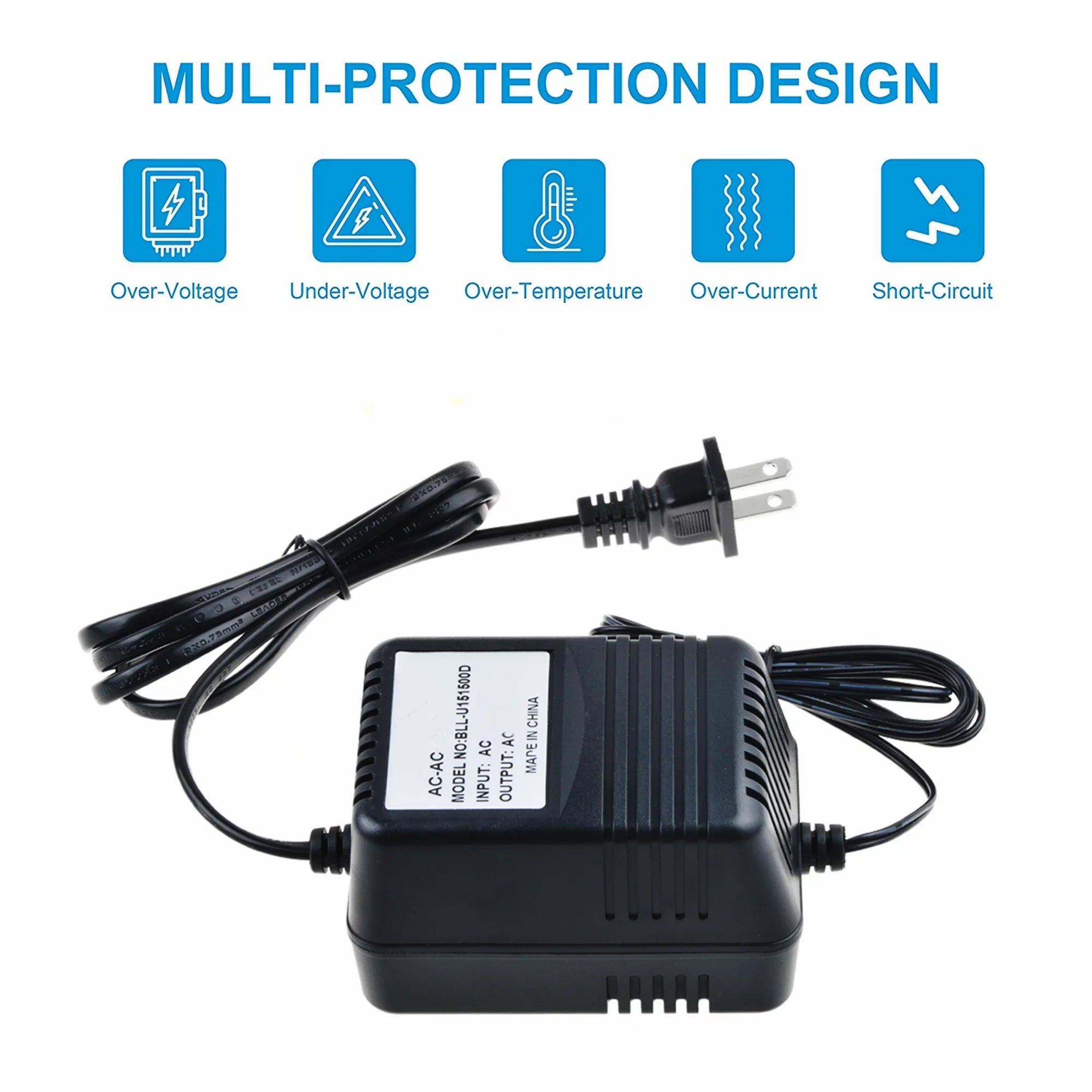 Stylish KONKIN BOO Compatible AC/AC Adapter Replacement for Icon Neo Phantom NeoPhantom 2 Mic input Preamp;Icon NeoAmp 4-Channel Headphone Amplifier;Icon Neo PreAmp NeoPreAmp instrument microphone pre-amp