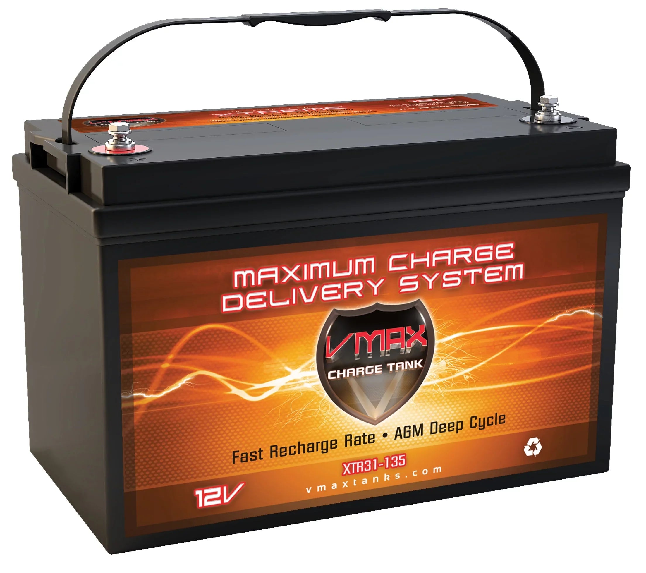 Stylish Vmax XTR31-135 for Naitic Star Powerboat Group 31 Marine 12V Battery