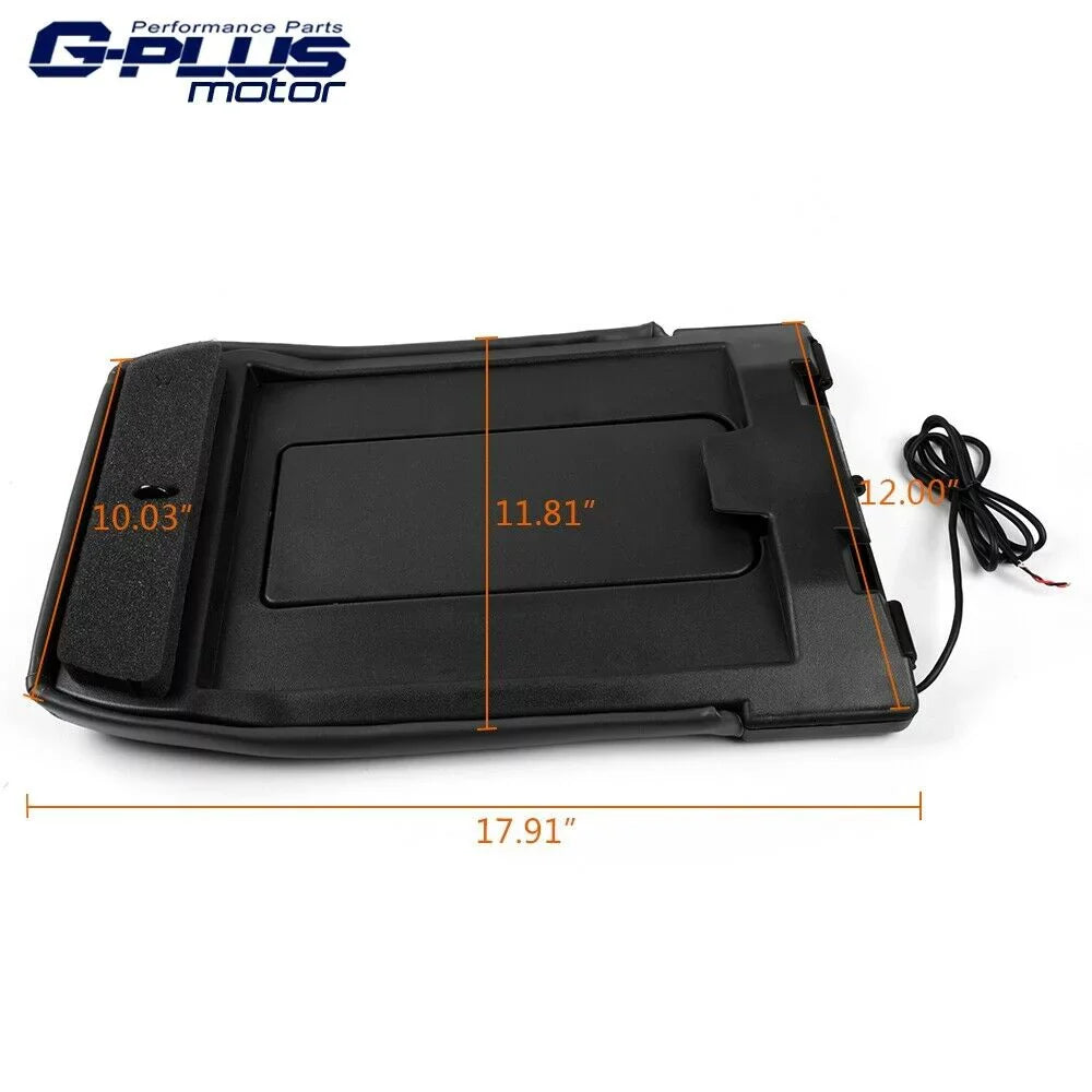 G-Plus Center Console Lid Fit for 1999-2007 Chevy Silverado Suburban Tahoe GMC Sierra Yukon Gray - Exclusive Design