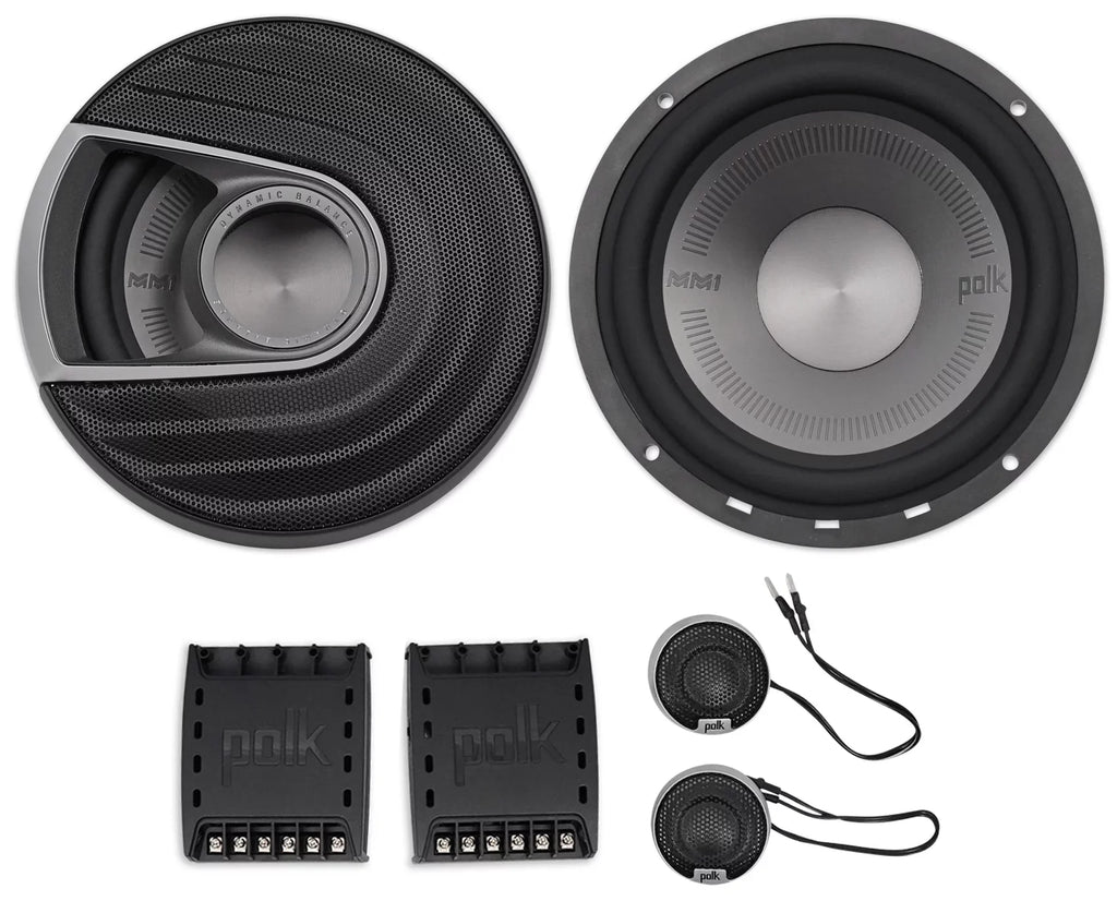 Stylish Polk Audio MM6502 6.5â 750w Component Car Speakers+Free Powered Monitor Speakers