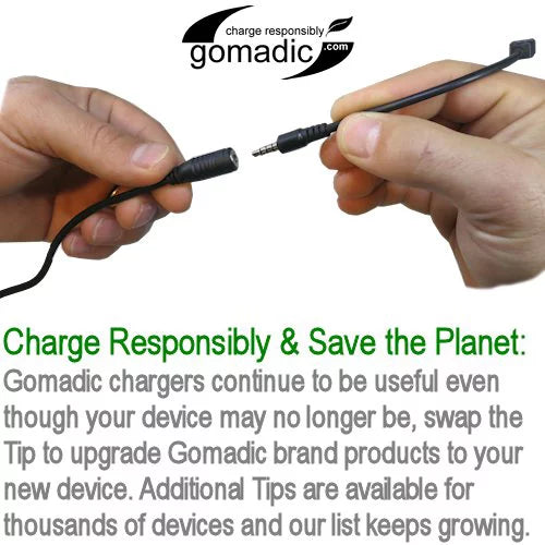 Stylish Gomadic High Capacity Rechargeable External Battery Pack suitable for the Sony bloggie MHS-CM5 Mobile HD Snap - Portable Charger with TipExchange Tech