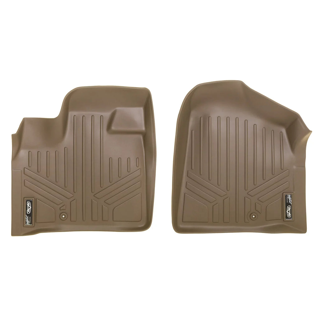 Stylish Smartliner Front 1st Row Floor Liner Mat Tan for 2008-2020 Dodge Grand Caravan