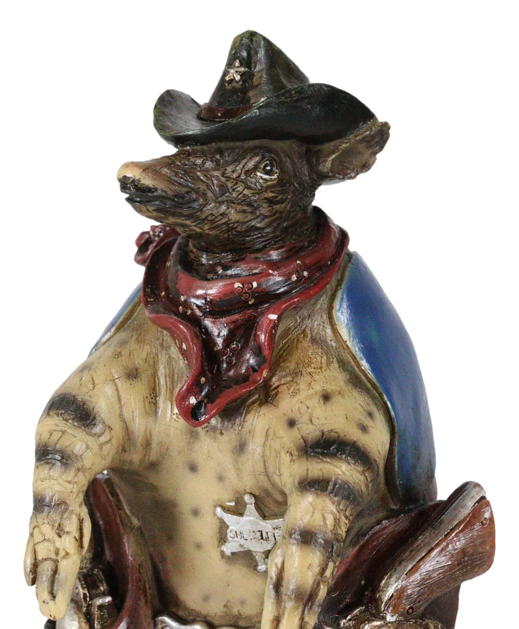 Stylish Western Rustic Texas Sherriff Cowboy Texan Armadillo Big Guns And Boots Figurine
