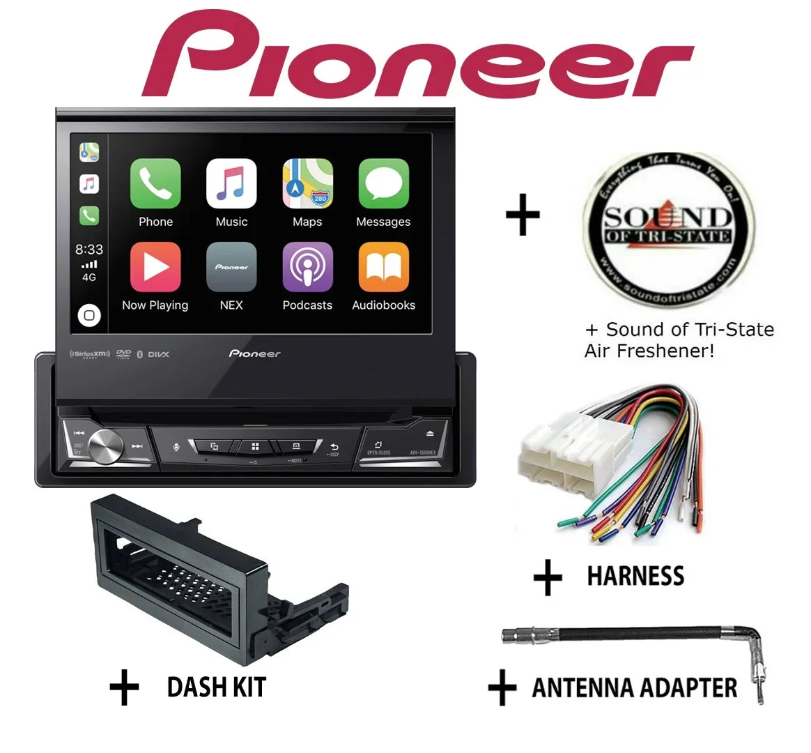 Stylish Pioneer AVH-3500NEX Single Din DVD Receiver Fits 1995-2002 Chevrolet Suburban