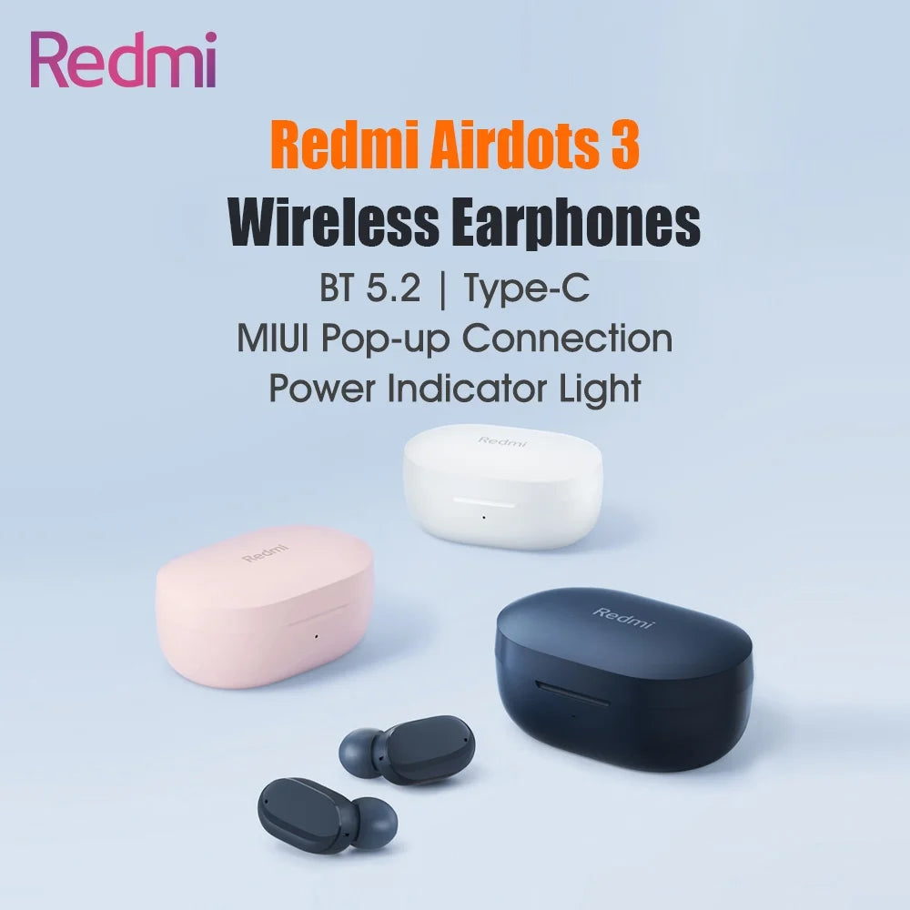 Redmi Airdots 3 TWS BT5.2 Wireless Earphones In-Ear Earbuds MIUI