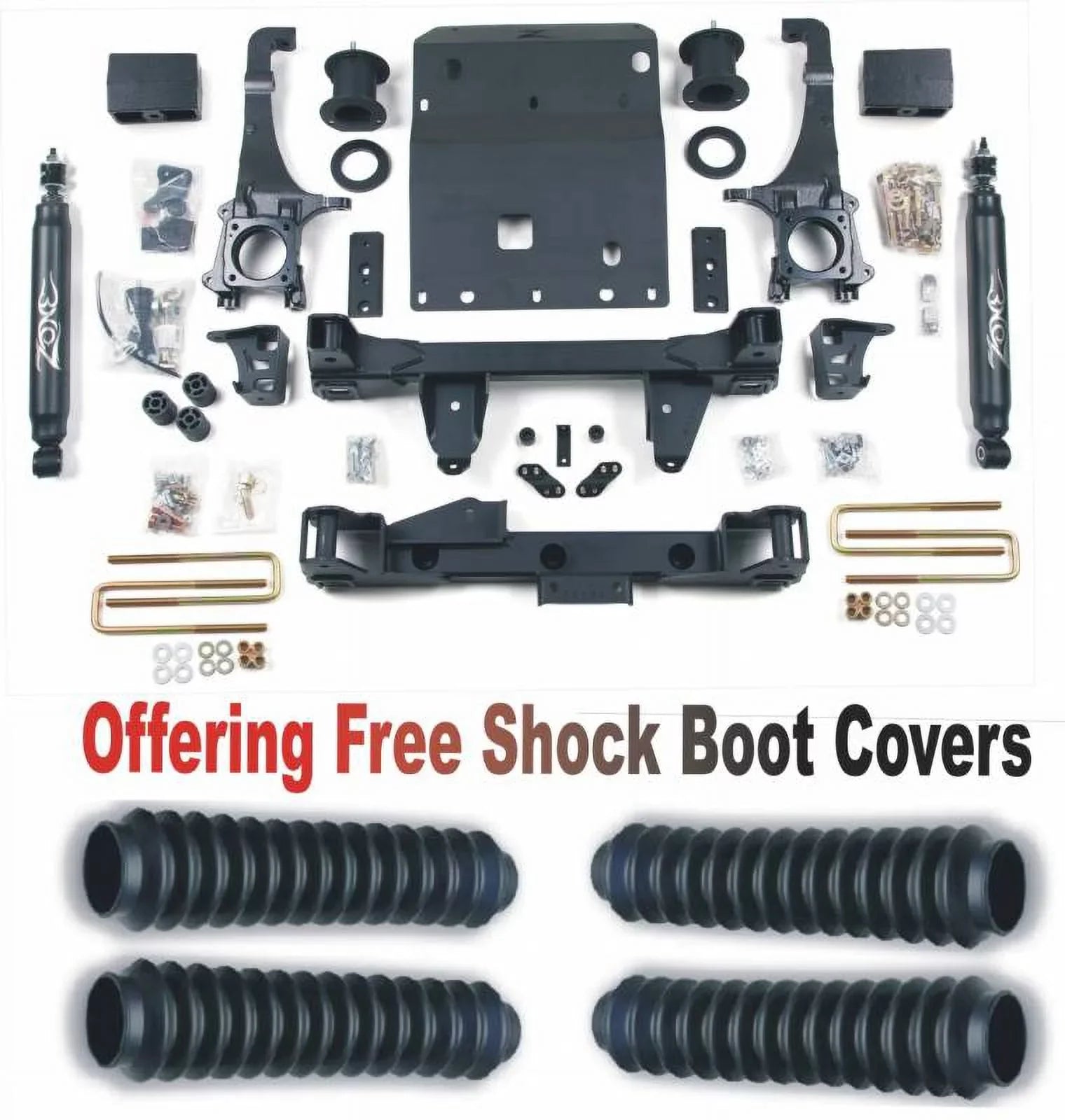 ZoneOffRoad 2005-2015 Fits Toyota Tacoma 4WD 6" Suspension System With Free Boot Protectors T3N/ZONU3100X2