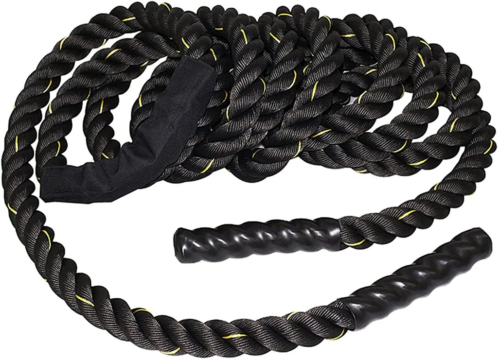 Stylish 1.5" Diameter Poly Dacron 30FT Battle Rope Workout Fitness Exercise Strength Training Ropes Indoor Home