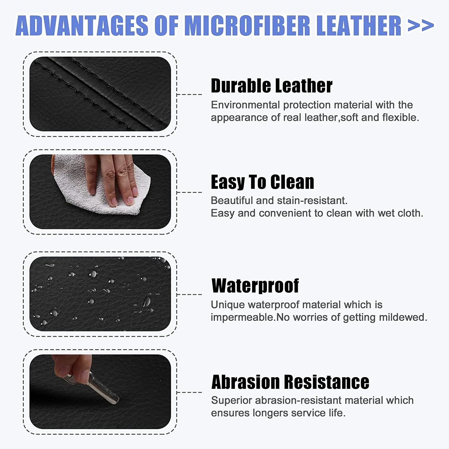 Stylish X AUTOHAUX Pair Car Center Console Lid Armrest Seat Box Cover Protector Replacement Microfiber Leather for Acura MDX 2007-2013 Armrest Lid Not Included Black