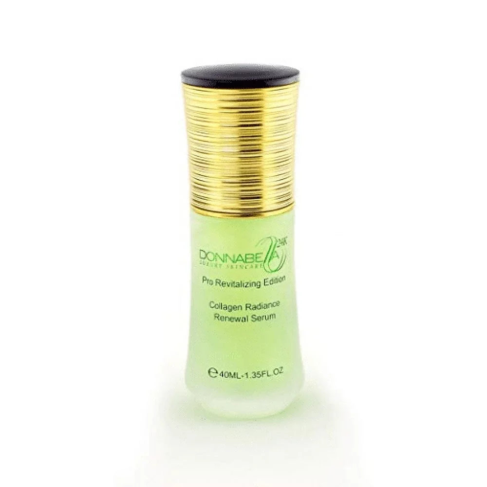 Stylish Donna Bella 24K Pro Gold edition Luxury Skincare 40ML-1.35FL.OZ Collagen Radiance Renewal Serum natural formula specially synthesized with organic extract elements
