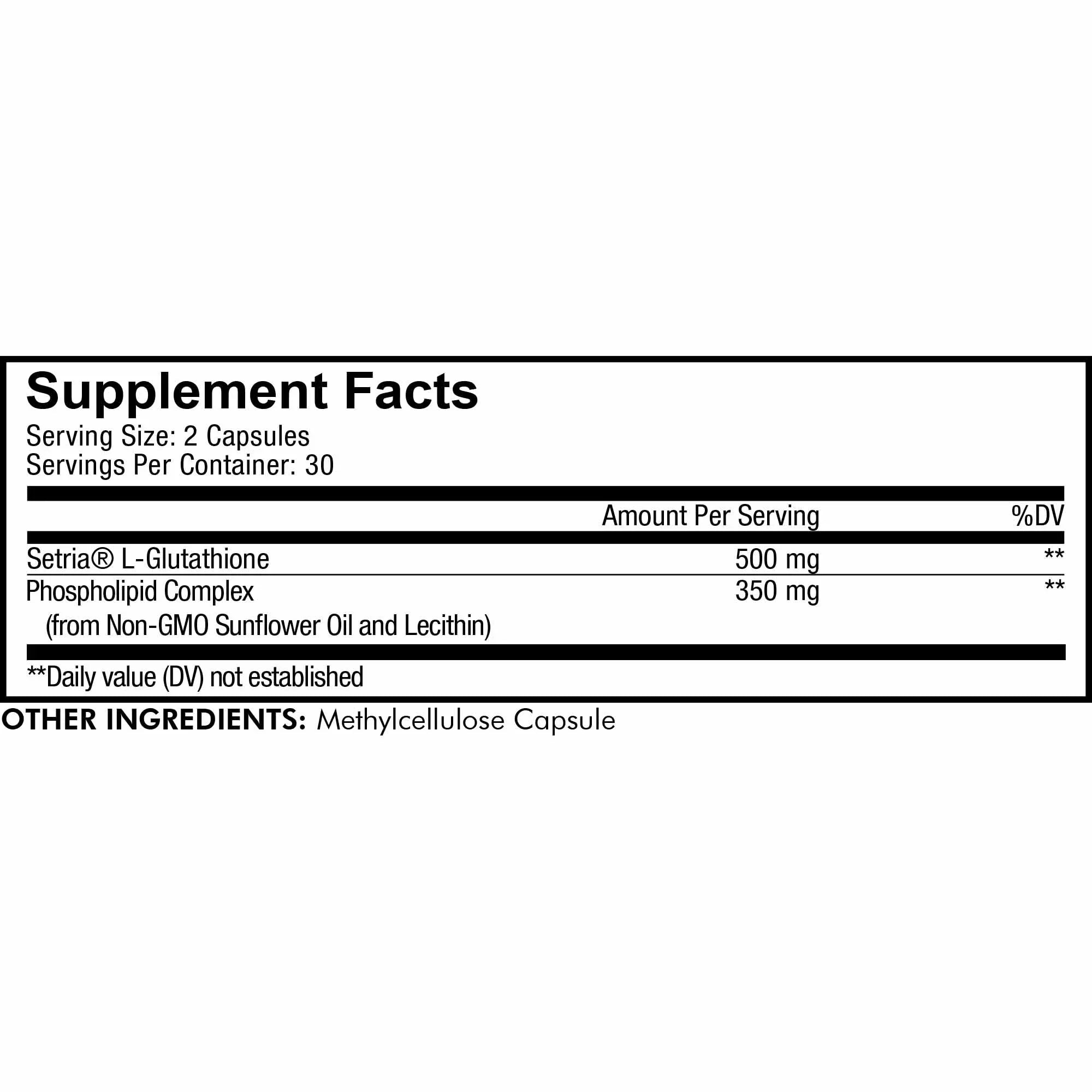 Stylish Codeage Liposomal Glutathione, SetriaÂ® L Glutathione Capsules, Phospholipid Complex, Vegan, Non-GMO, 60 ct