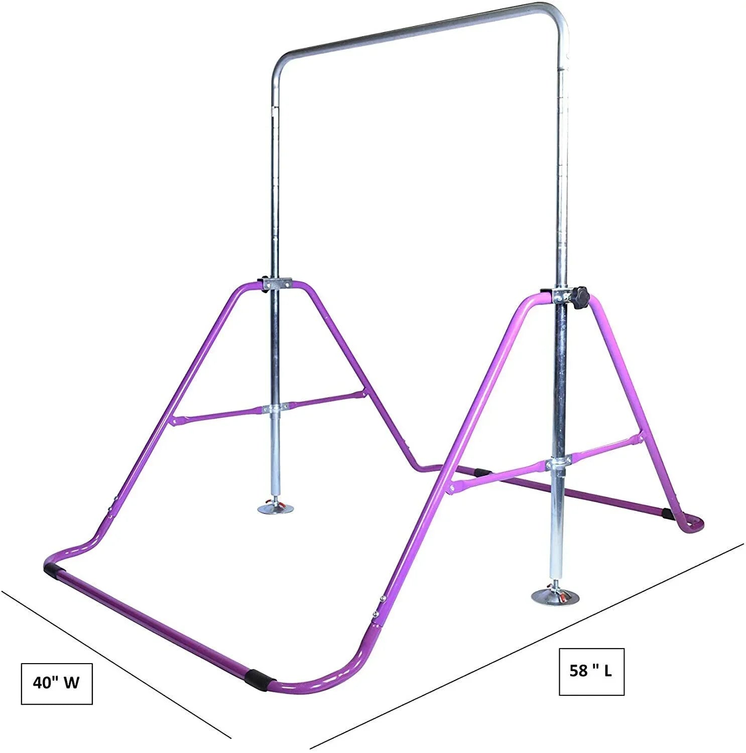 Stylish Expandable 3-in-1 Kids Gymnastics Horizontal Bar Set - Kip Training Jungle Gym