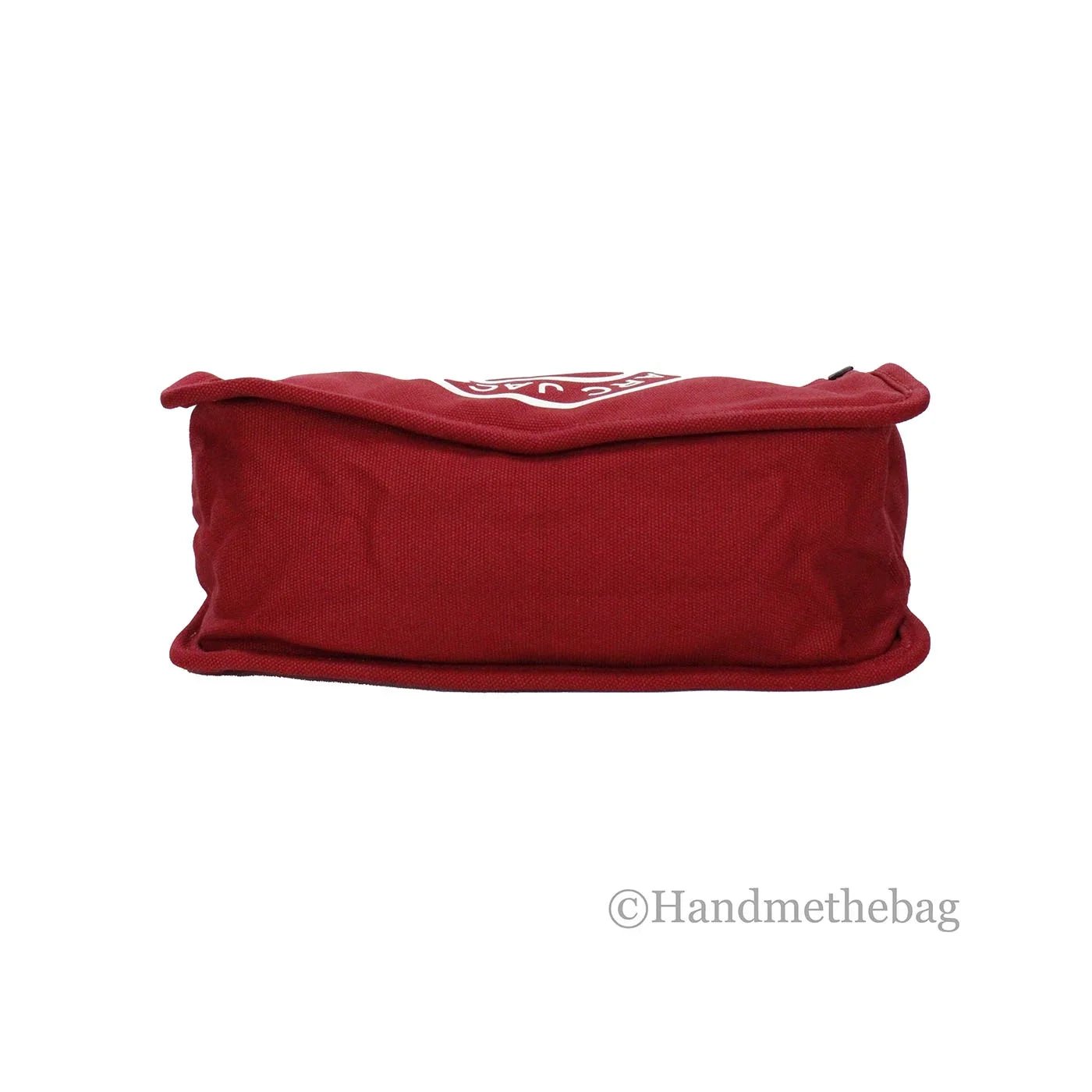 Marc Jacobs Medium Savvy Red Canvas Fabric Shoulder Convertible Tote Purse Bag - Exclusive Design