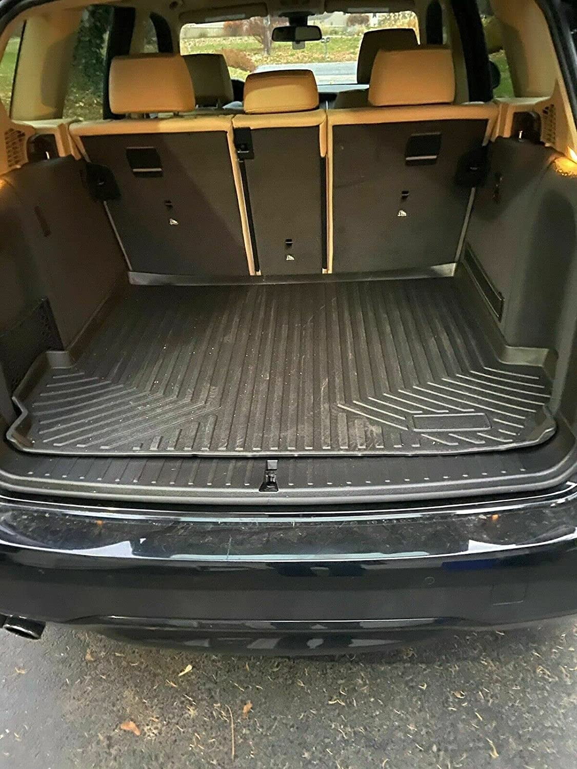 EACCESSORIES EA Cargo Liner â Trunk Mat for BMW X3 2011-2017 â Weather-Resistant Trunk Mats for Cars with Raised Lip â Non-Slip Car Trunk Mat Rubber â Easy to Install â Laser Pre-Cut Design