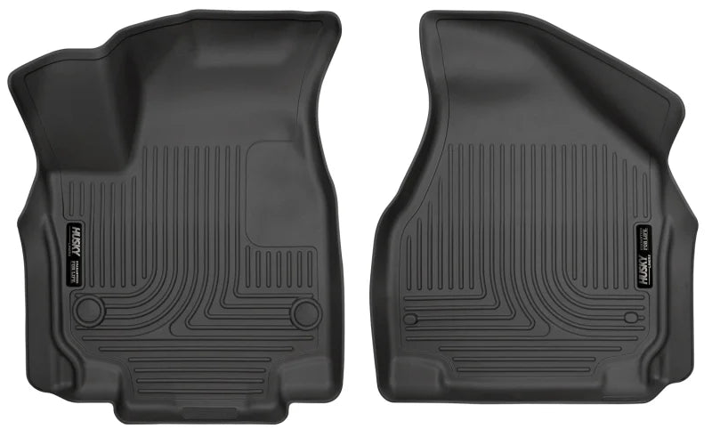 Husky by RealTruck Weatherbeater Series Front Floor Liners Black Front Row Compatible with select: 2017-2021 Chrysler Pacifica Touring L, 2023 Chrysler Pacifica - Exclusive Design