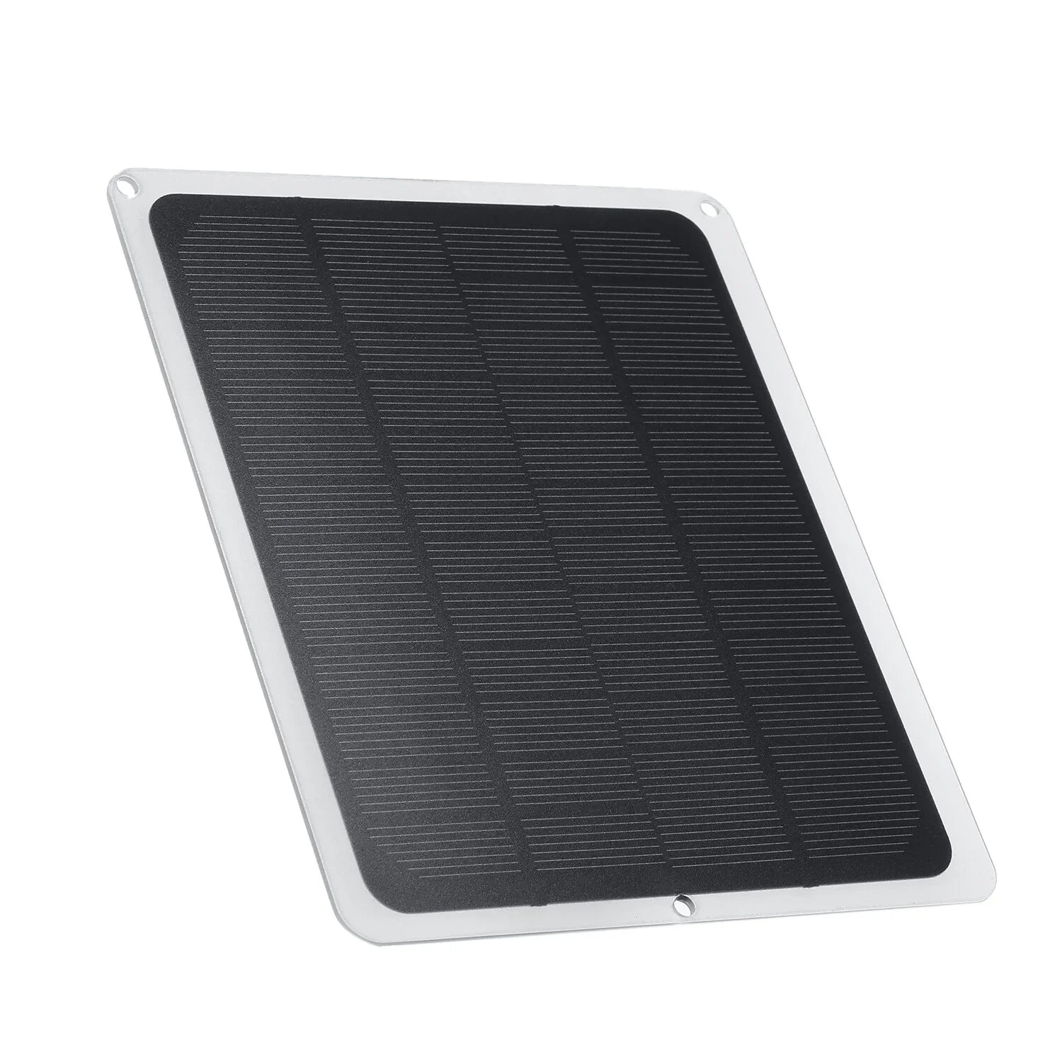 Stylish DC12V 10W Solar Panel with USB Port Car Chargers Charge for 12V-Battery Portable Completed Accessories for Outdoor Camping Hiking Fishing Climbing