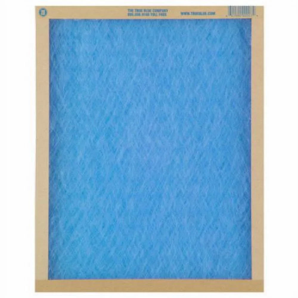 True Blue 112301 12" x 30" x 1" Flat Panel Spun Fiberglass Disposable Furnace Air Filter MERV 2 - Quantity of 12 - Exclusive Design