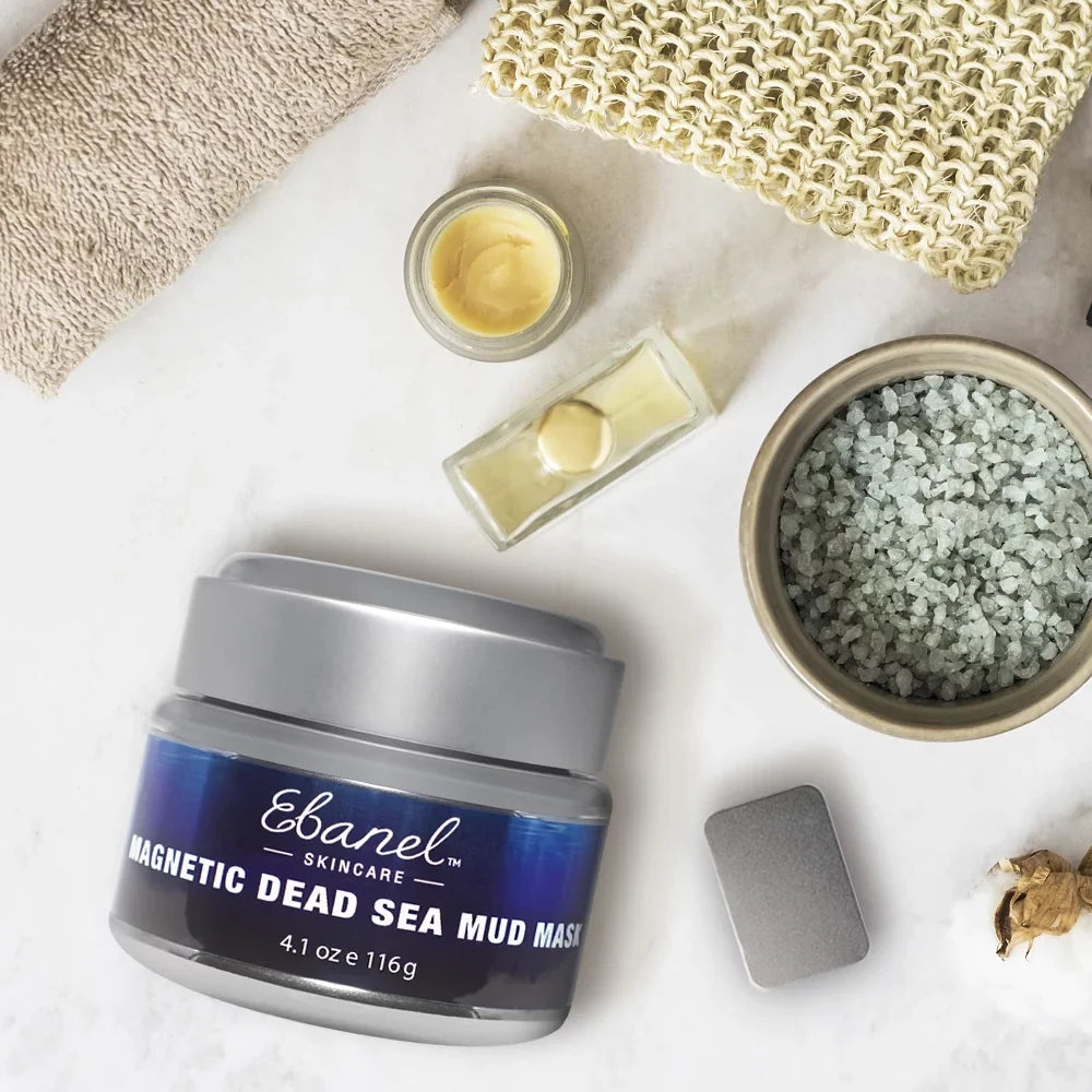 Stylish Ebanel Magnetic Dead Sea Mud Mask for Face, 4.1oz Deep Pore Cleansing Moisturizing Face Mask