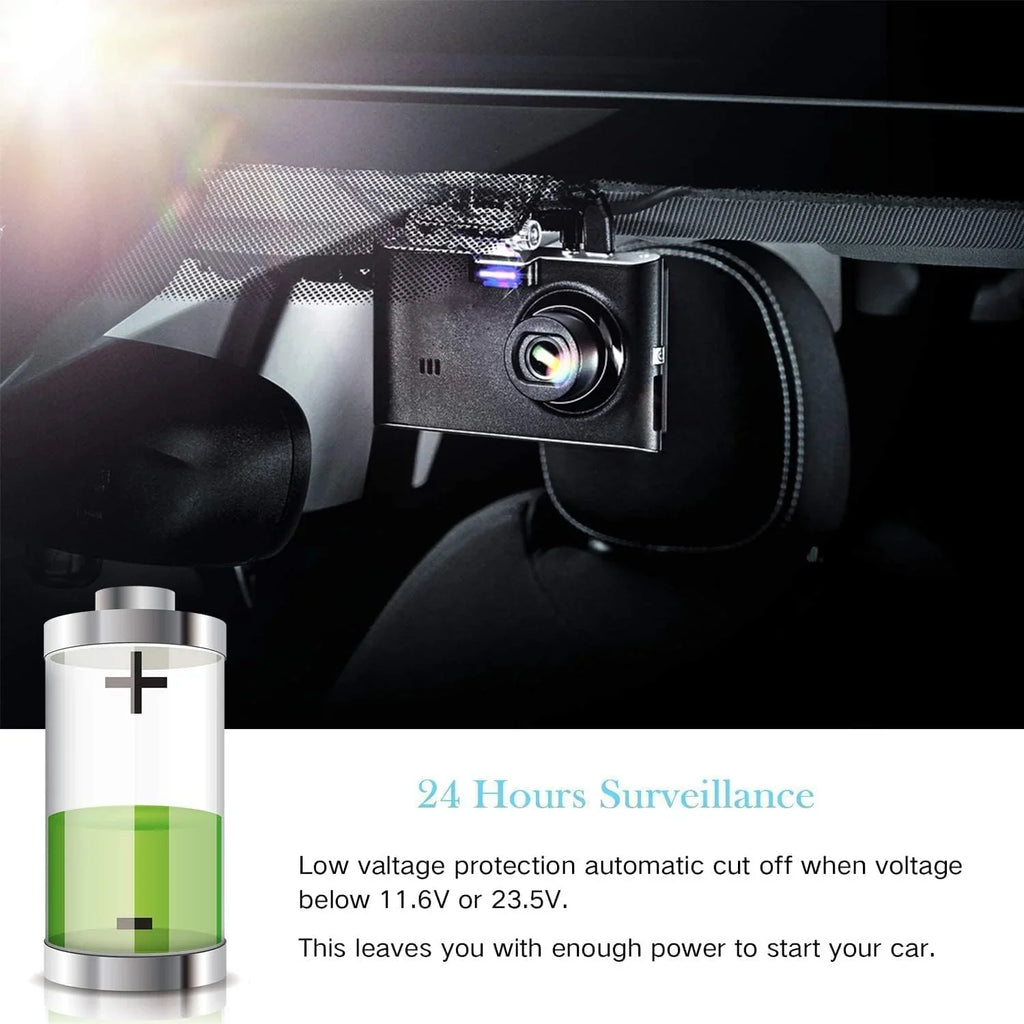 Dash Cam Hardwire Kit,Type-C Hard Wire Kit,USB C Hard Wire Kit Fuse for Dashcam, Plozoe 12V-24V to 5V Car Dash Camera - Exclusive Design