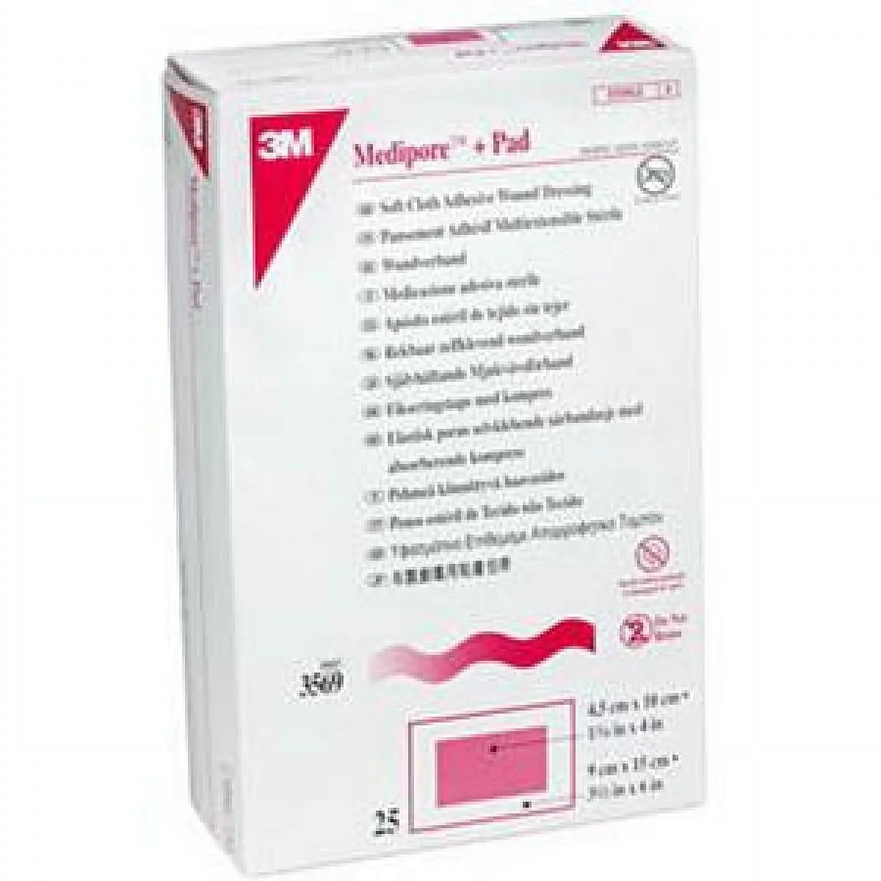 Stylish 3M Medipore Adhesive Dressing - 3.5 Inches x 8 Inches, White, Sterile, 25 Count
