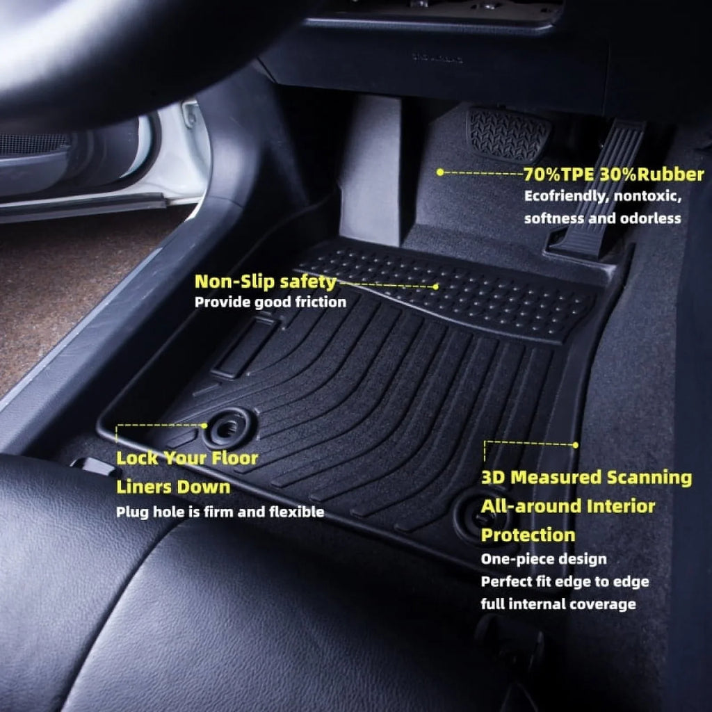 3D Floor Mats Liner Carpet Cargo For 2020-2023 Ford Explorer 6 Passenger ONLY - Exclusive Design