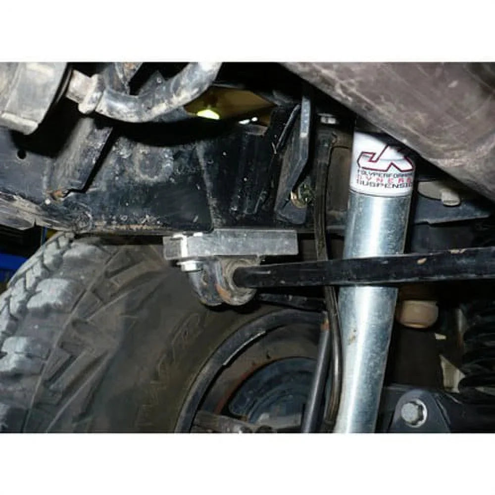 Stylish Synergy 07-18 Jeep Wrangler JK/JKU Rear Sway Bar Drop Bracket Kit Billet Alum 1.0in Drop