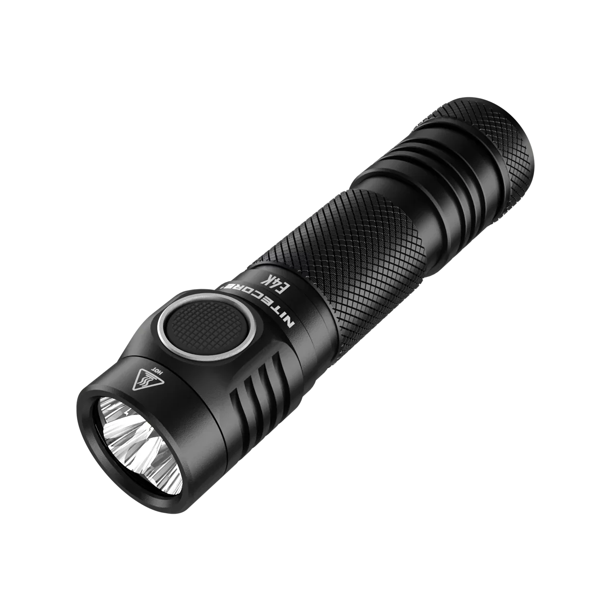 Combo: NITECORE E4K Next generation Flashlight - 4400 Lumens w/Tiki Mini Keychain Lamp -300 Lumens