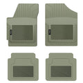 PantsSaver Custom Fits Car Floor Mats for Dodge Grand Caravan 2019, 4 pc, All Weather Protection for vehicles, Heavy Duty WeatherResistant Plastic,Gray - Exclusive Design