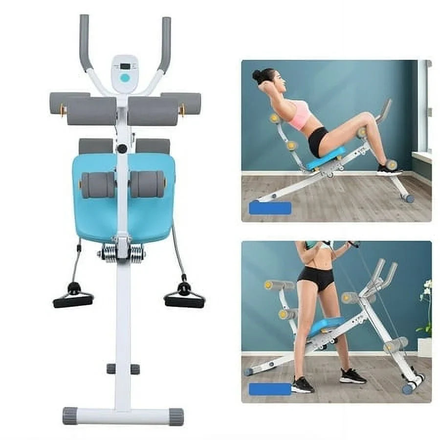 Ab Abdominal Exercise Machine Cruncher Trainer Body Shaper Gym Equipment 2 IN 1